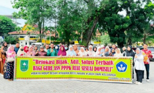 Puluhan Guru PPPK Unjuk Rasa di Disdik Riau, Langsung Dapat Respon 