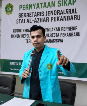 BEM STAI Al-Azhar Kutuk Keras Tindakan Represif Oknum Polisi di Polresta Pekanbaru 