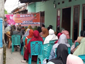Anggota DPRD Bengkalis Hj Nurhasanah Reses di Jalan Obor 3 Duri Barat
