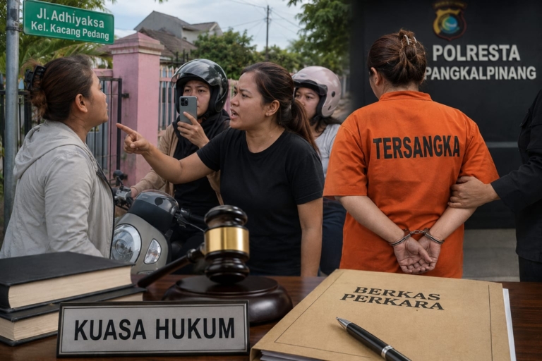Live Tiktok Berujung Cekcok, Status Tersangka Istri Kadishub Pangkalpinang Disorot 