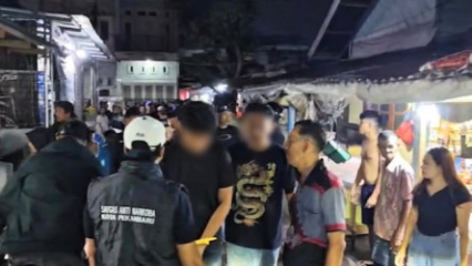 Empat Terciduk, Satresnarkoba Polresta Pekanbaru Gempur Kampung Dalam 