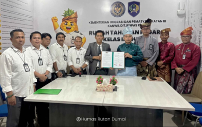 Peduli Hak Tahanan, Rutan Dumai dan POSBAKUMADIN Teken MoU Kerjasama