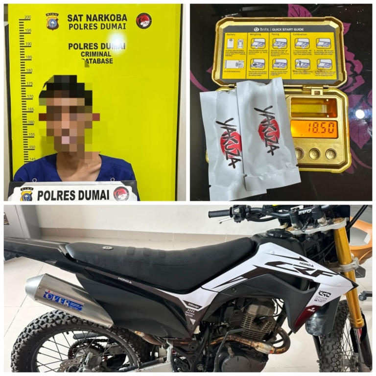 Polisi Tangkap Pemilik Cartridge Etomidate Merek Yakuza di Meranti Darat Dumai 