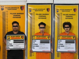 Tim Gabungan Resmob Polres Bengkalis-Polsek Mandau Ungkap Kasus Curanmor, Tiga Pelaku Dibekuk 