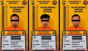 Tiga Pelaku Penyalahgunaan Narkotika Ditangkap di Pematang Pudu 