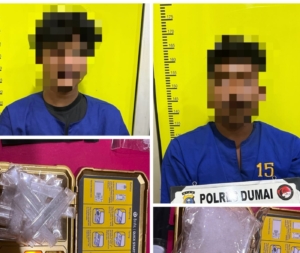 Polisi Bongkar Peredaran Sabu di Purnama Dumai, Dua Terciduk 