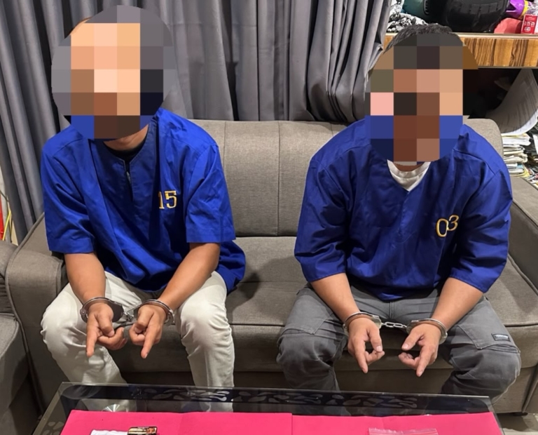 Dua Terciduk, Polisi Bongkar Peredaran Sabu di Perumahan Sri Mersing Bagankeladi Dumai 