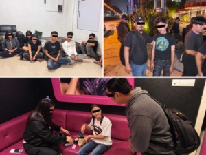 Operasi KRYD Polsek Mandau Sasar THM, Diduga Konsumsi Narkotika Tujuh Pengunjung Diamankan