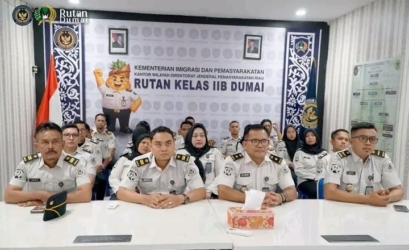 Optimalkan Tugas Pemasyarakatan, Rutan Dumai Ikut Bimbingan Dirjenpas 