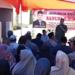 Sanusi SH MH Sosialisasikan Ranperda Perlindungan Lahan Pertanian Pangan Berkelanjutan di Perumnas BTN Tripatra Tahap III