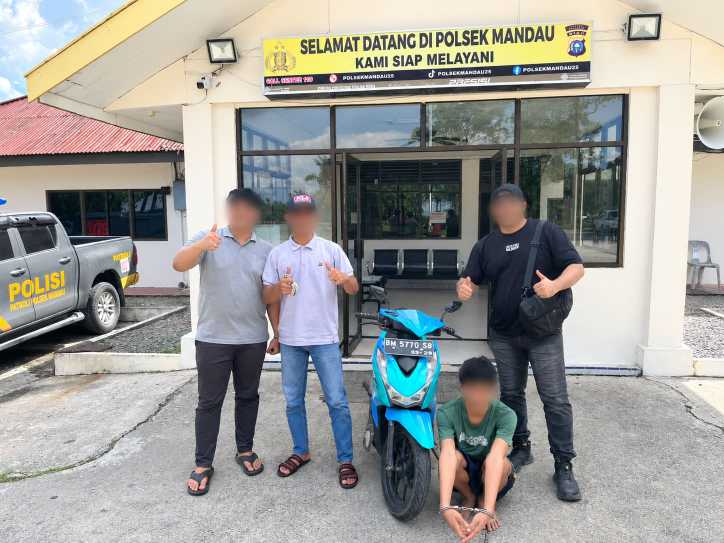 Polsek Mandau Ungkap Kasus Curanmor, Motor Honda Beat Berhasil Diamankan