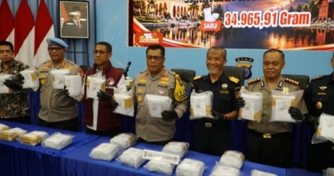 Sabu 35 Kilo Masuk Lewat Jangkang Bengkalis, Polda Riau Ciduk Kurir dan Pengendali