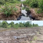 Hilangkan Bau Limbah, PT EUP Dumai Timbun Parit, Pencemaran Lingkungan Mengancam!