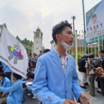 Demo di Kantor Gubri, Mahasiswa FKIP Unri Gugat Pemerintah Soal Kabut Asap 