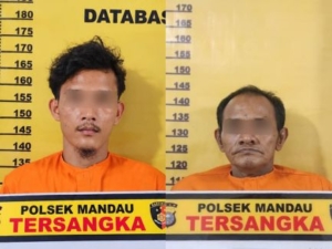 Polsek Mandau Ringkus Dua Pria, 30 Paket Sabu Disita di Sebangar