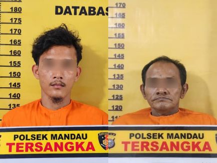Polsek Mandau Amankan Dua Pria, 30 Paket Sabu Disita di Sebangar